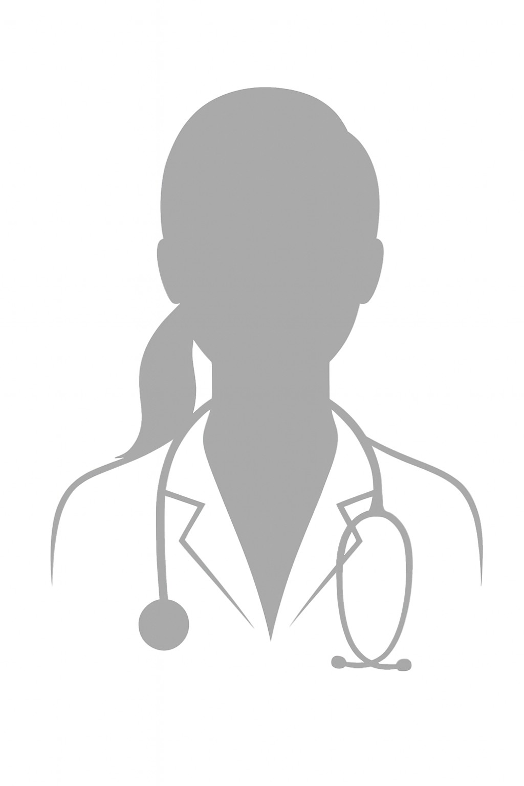 Portrait silhouette of a doctor gray color Portrait silhouette of a doctor gray color
